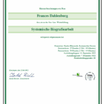 Fachfortbildung Systemische Biografiearbeit Frances Dahlenburg